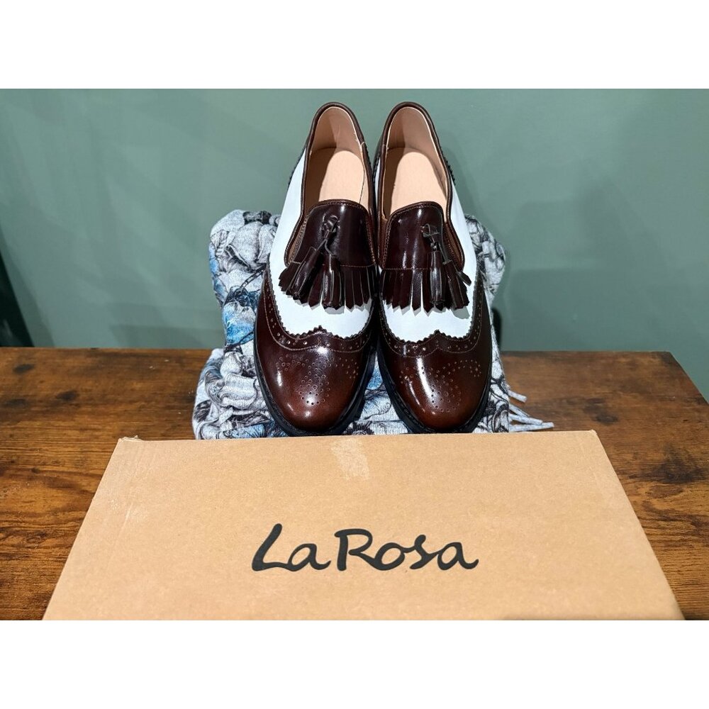 Larosa Women’s Leather Tassel Loafers – Size 9 - BRAND NEW! - Picture 3 of 7